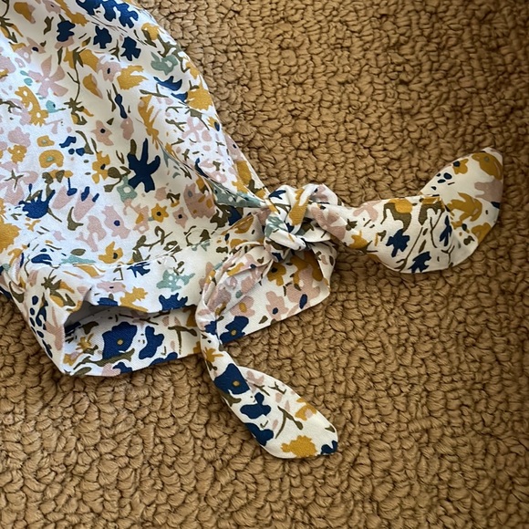 Rose & Thyme Floral Rayon Blouse XS - Picture 7 of 9